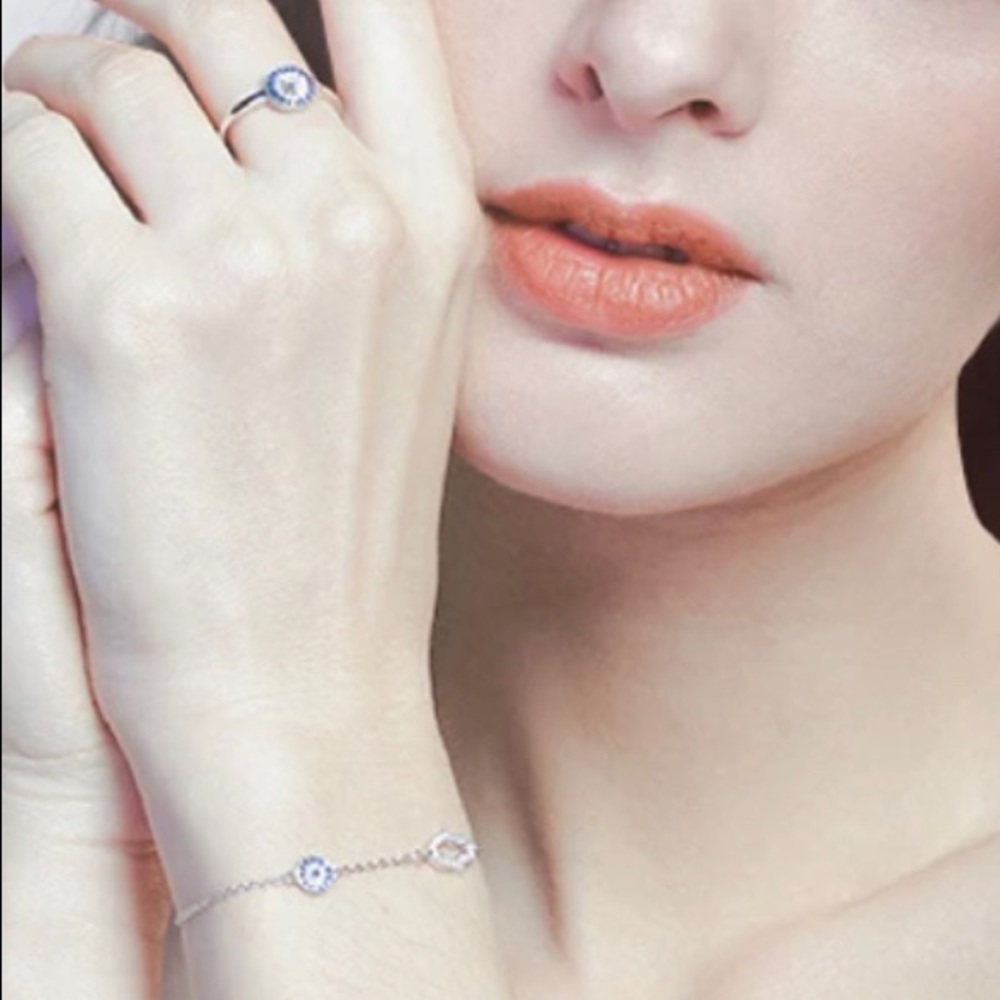 🪬New Lucky Evil Eye Hamsa Hand Bracelets 925 Sterling Silver🧿 - Picture 3 of 12